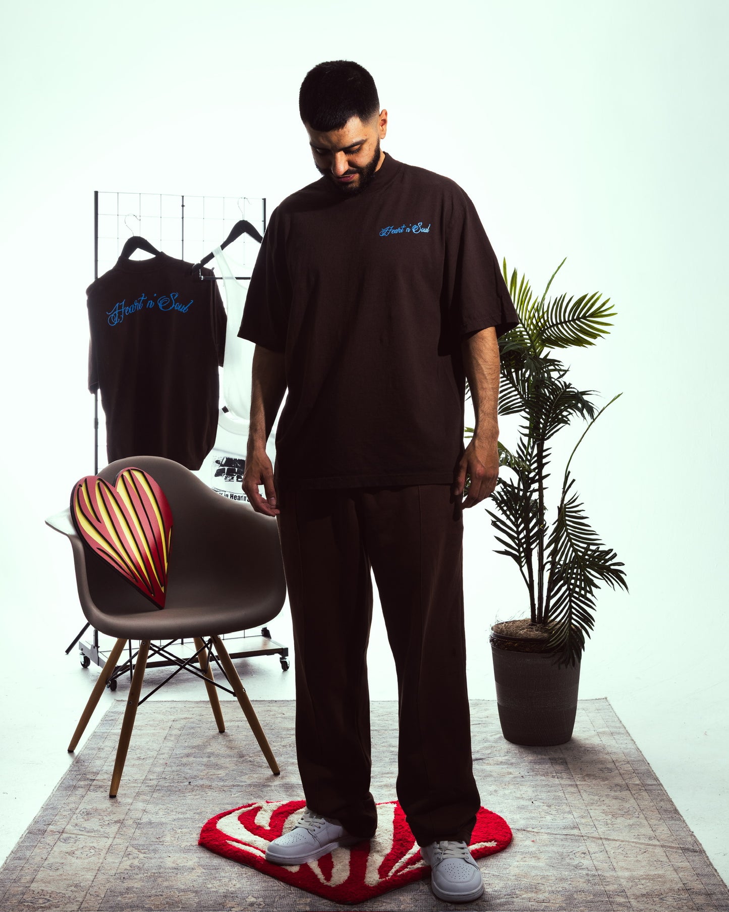 ‘Calligraphy’ Oversize MockNeckTee