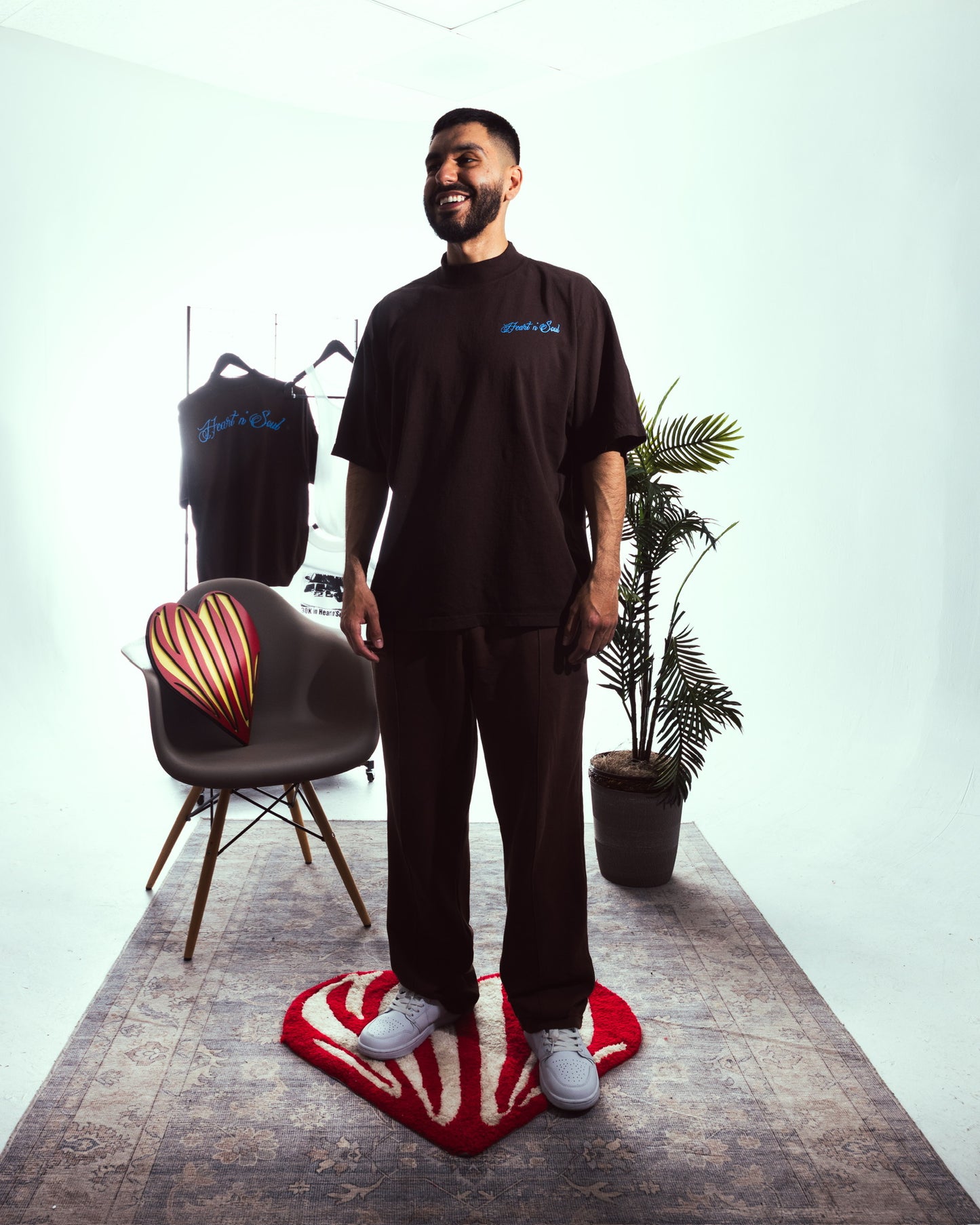 ‘Calligraphy’ Oversize MockNeckTee