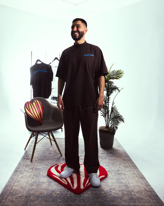 ‘Calligraphy’ Oversize MockNeckTee