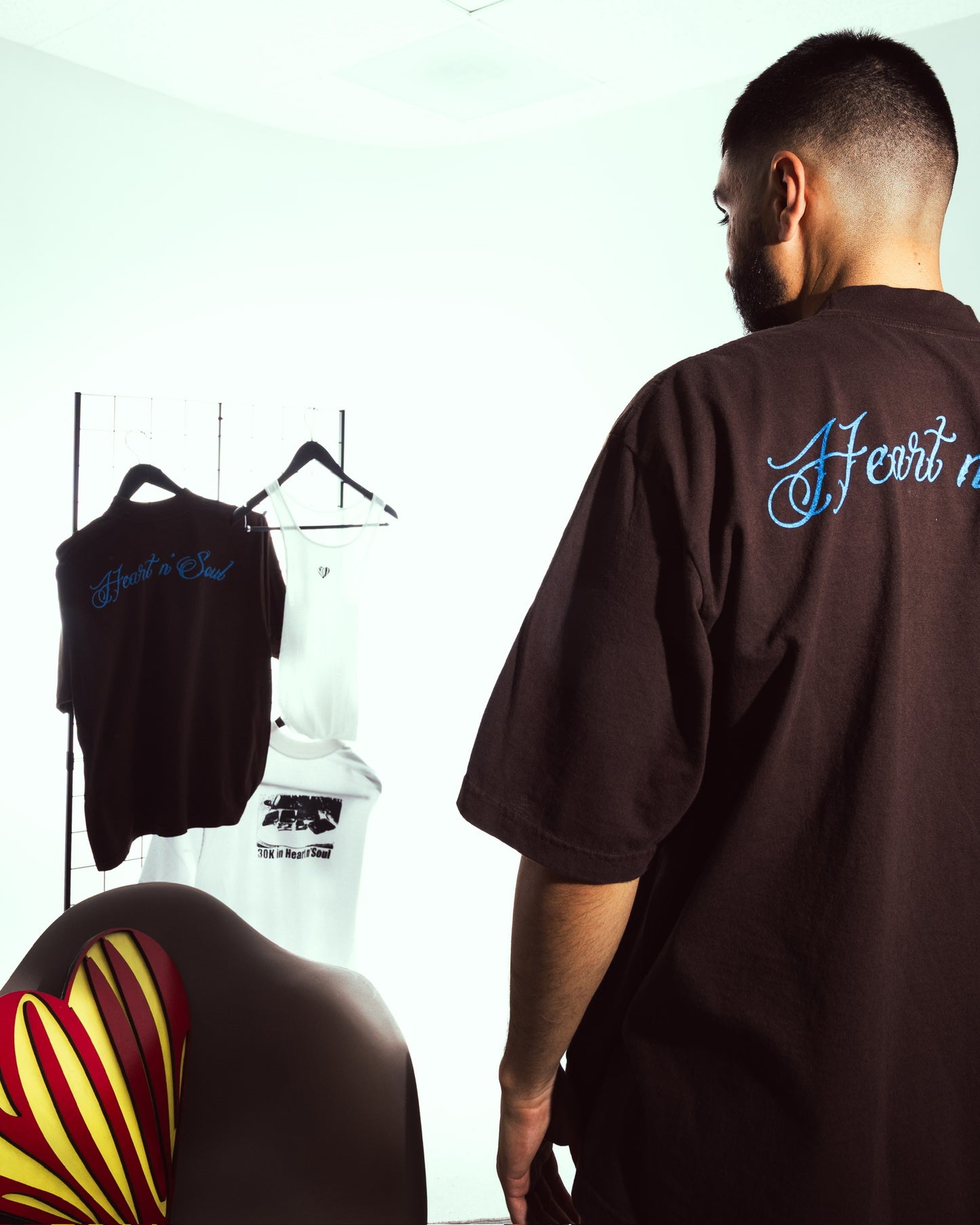 ‘Calligraphy’ Oversize MockNeckTee