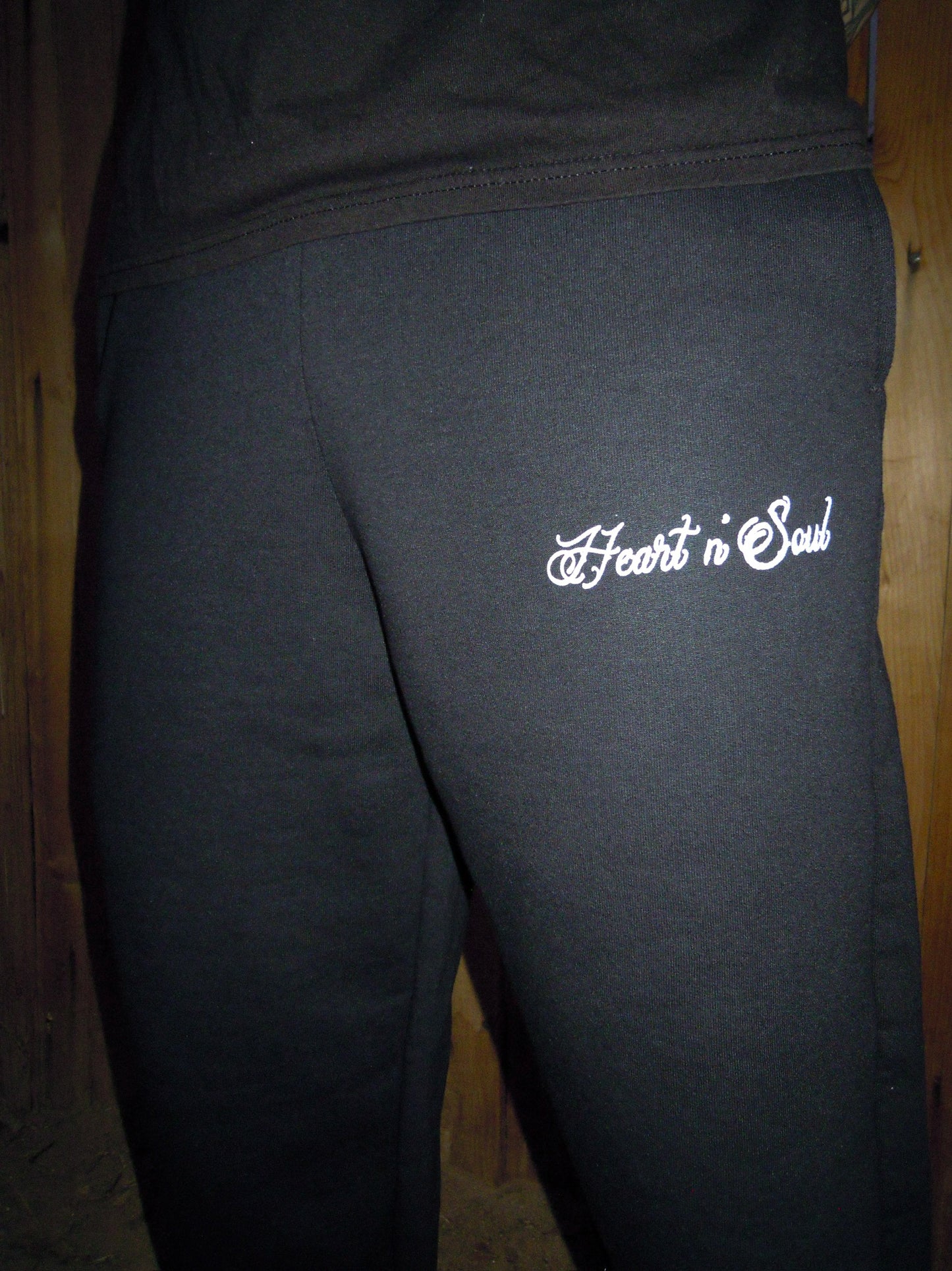 ‘Calligraphy’ Open-Leg Sweatpants