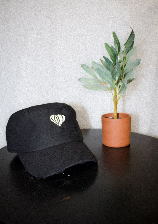 Distressed Logo Military Hat