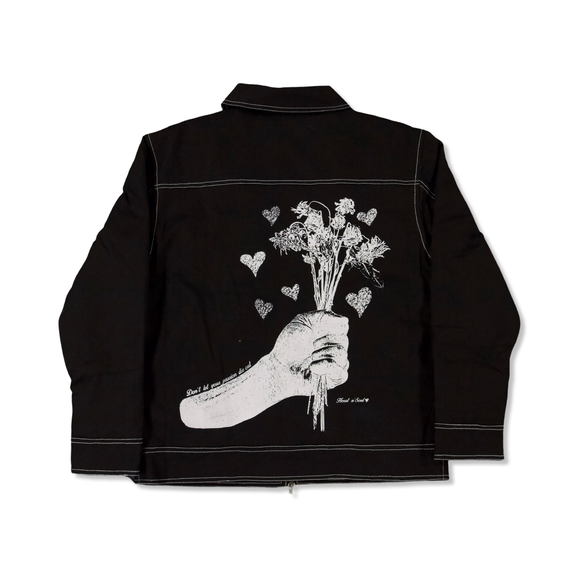‘Dead Flowers’ Utility Jacket - HeartnsoulJJ 